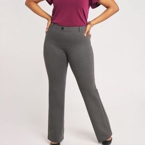 Betabrand | Gray & Black Chevron Pants Petite